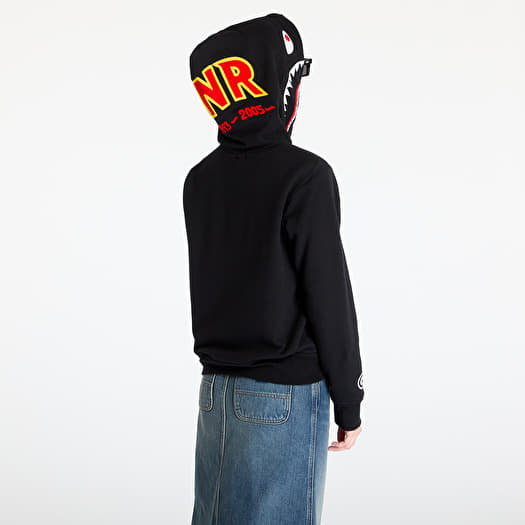 A BATHING APE 2nd Shark Full Zip UNISEX Hoodie Black | Footshop