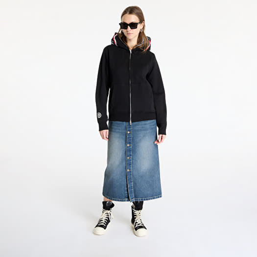 A BATHING APE 2nd Shark Full Zip UNISEX Hoodie Black | Footshop