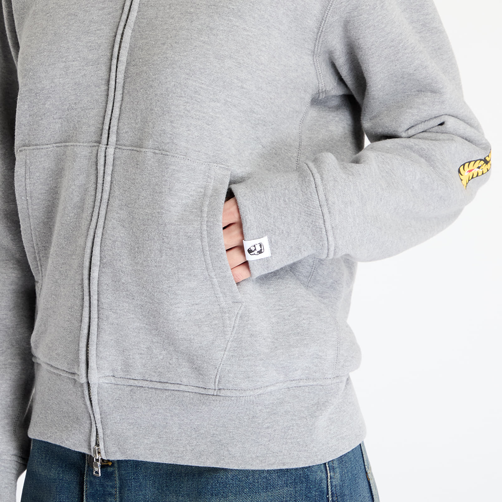 Džemperiai su gobtuvais ir džemperiai A BATHING APE 2nd Shark Full Zip UNISEX Hoodie Gray