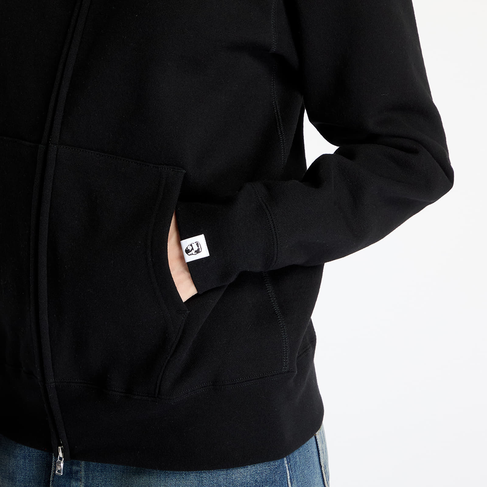 Mikiny A BATHING APE 1st Camo Swarovski Shark Full Zip UNISEX Hoodie Black