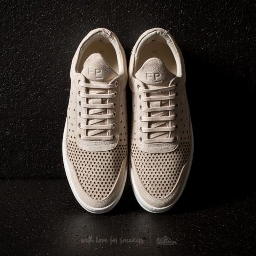 Men s shoes Filling Pieces Low Top Ghost Gradient Perforated Off White Footshop