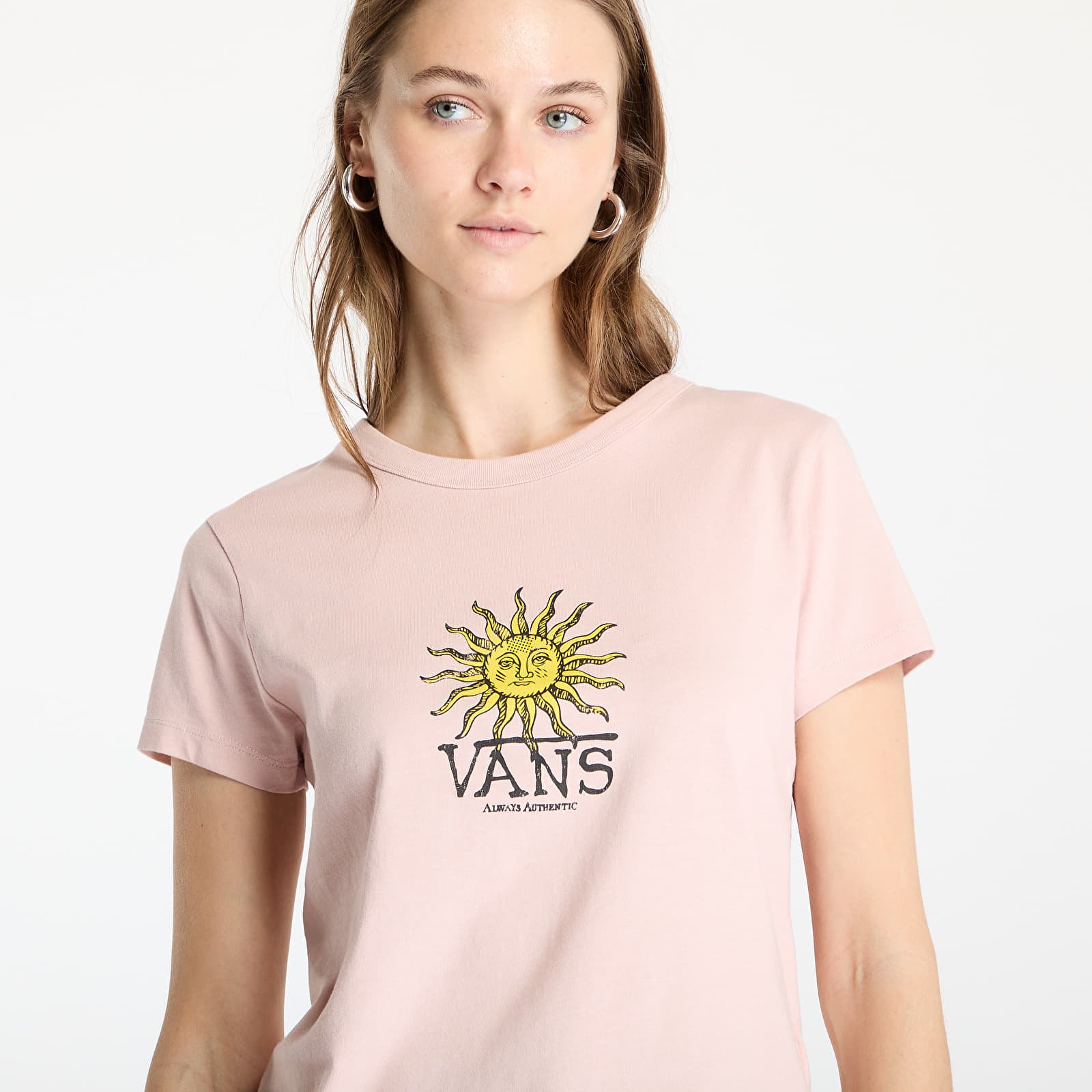 Women's T-shirts Vans Cosmic Ray Mini SS Tee Sepia Rose
