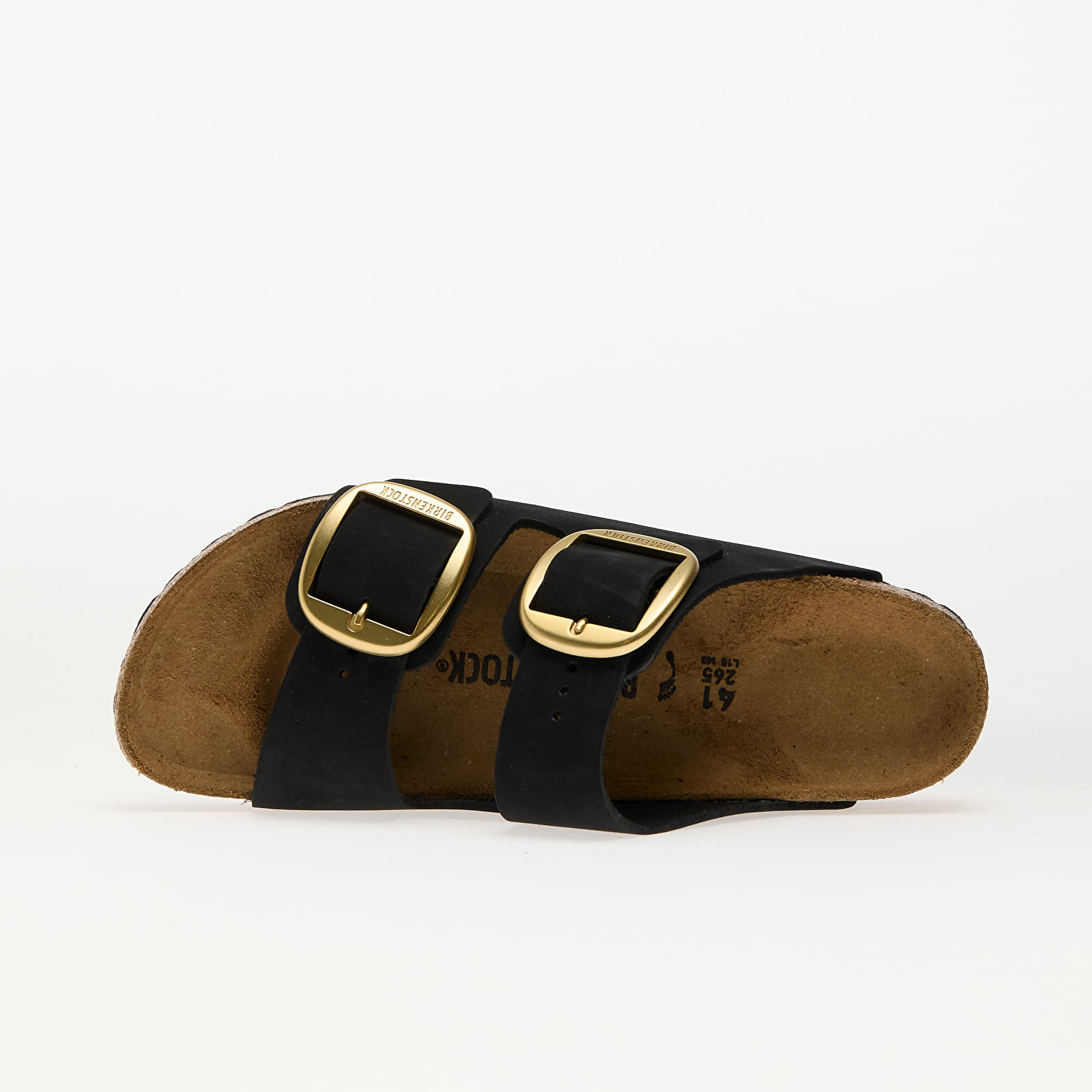 Дамски кецове и обувки Birkenstock Arizona Big Buckle Nubuk Leather Black