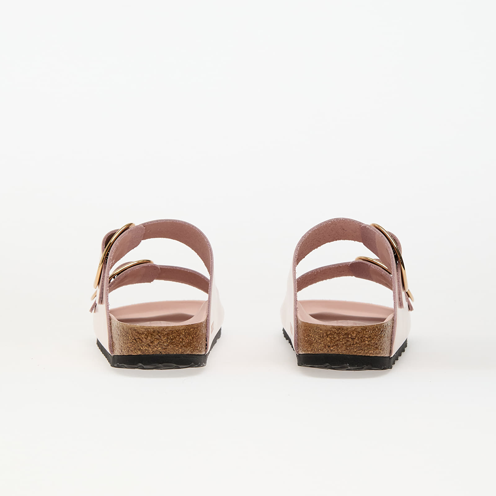 Zapatillas mujer Birkenstock Arizona Big Buckle Natural Leather Patent High-Shine Light Rose