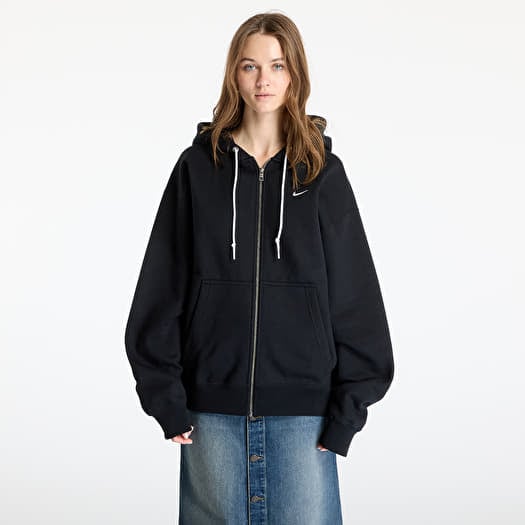 Nike Solo Swoosh Full-Zip Hoodie UNISEX Black/ White
