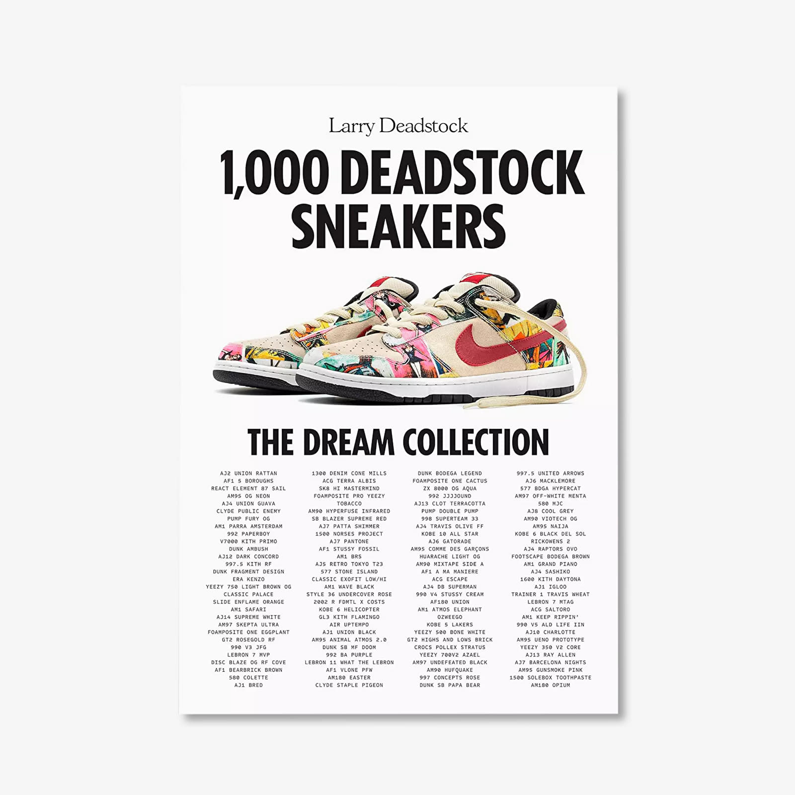 Weitere Accessoires 1000 Deadstock Sneakers: The Dream Collection