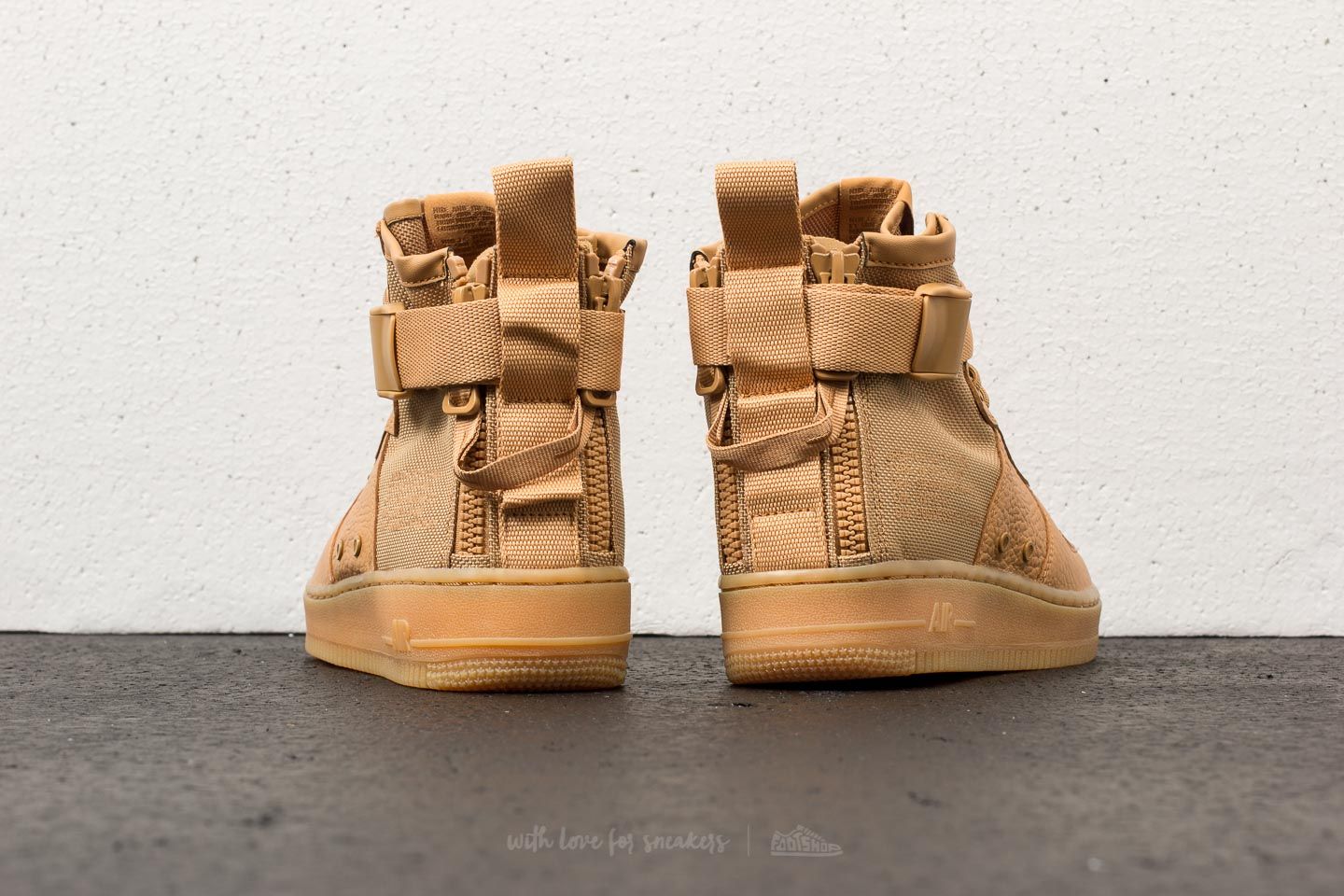 Nike sf air force 1 mid obsidian metallic gold sales
