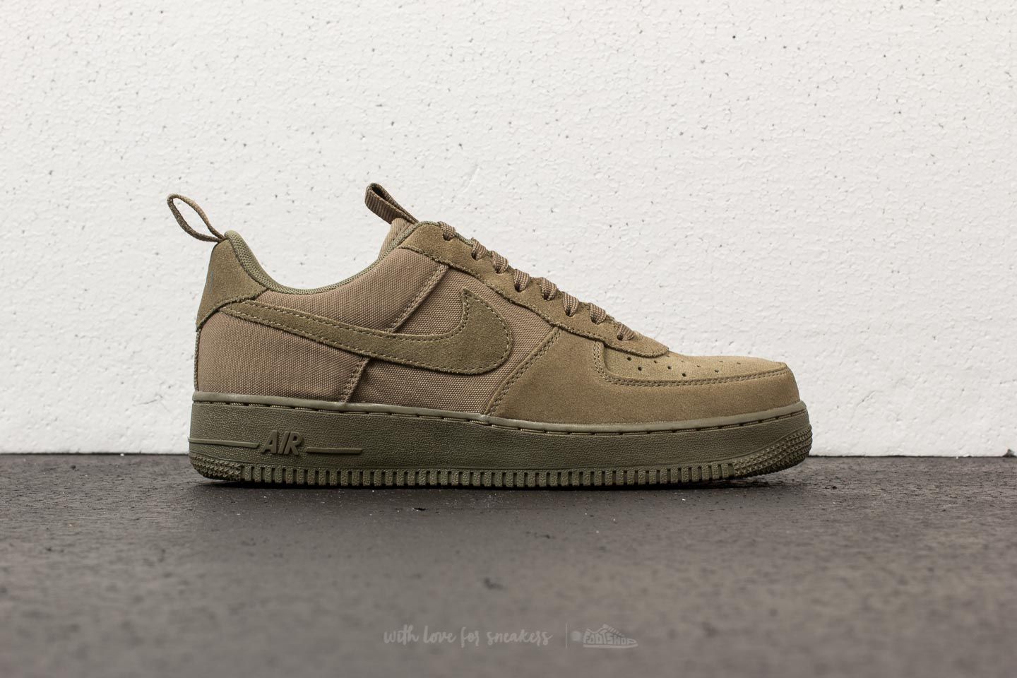 Men s shoes Nike Air Force 1 07 Canvas Medium Olive Medium Olive Footshop
