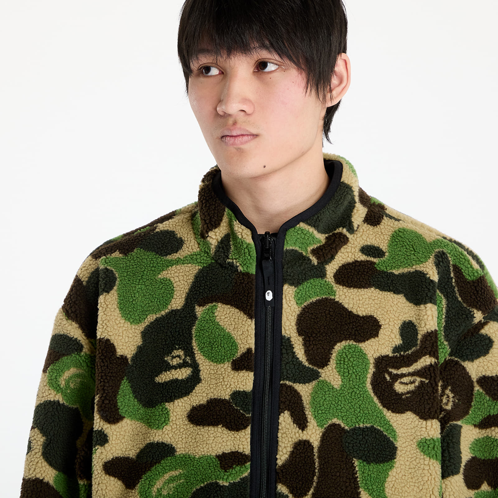 Bundy A BATHING APE Abc Camo Boa Reversible Jacket M Green