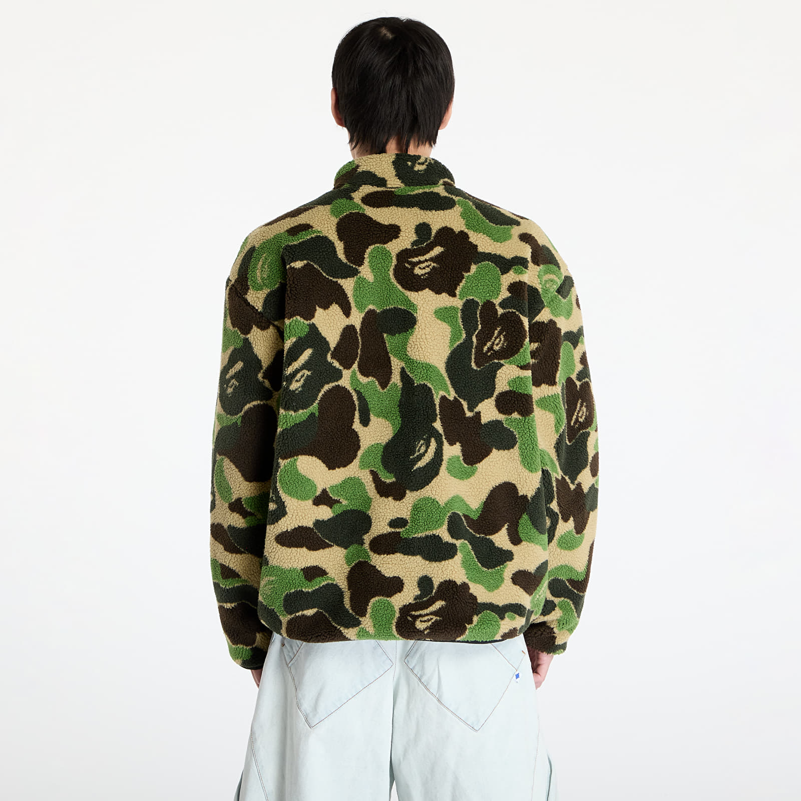 Bundy A BATHING APE Abc Camo Boa Reversible Jacket M Green