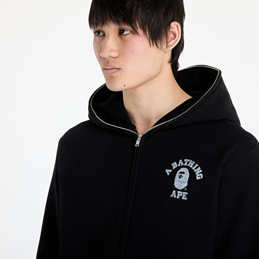 Bluzy A BATHING APE Over Print Full Zip Hoodie M Black | Footshop