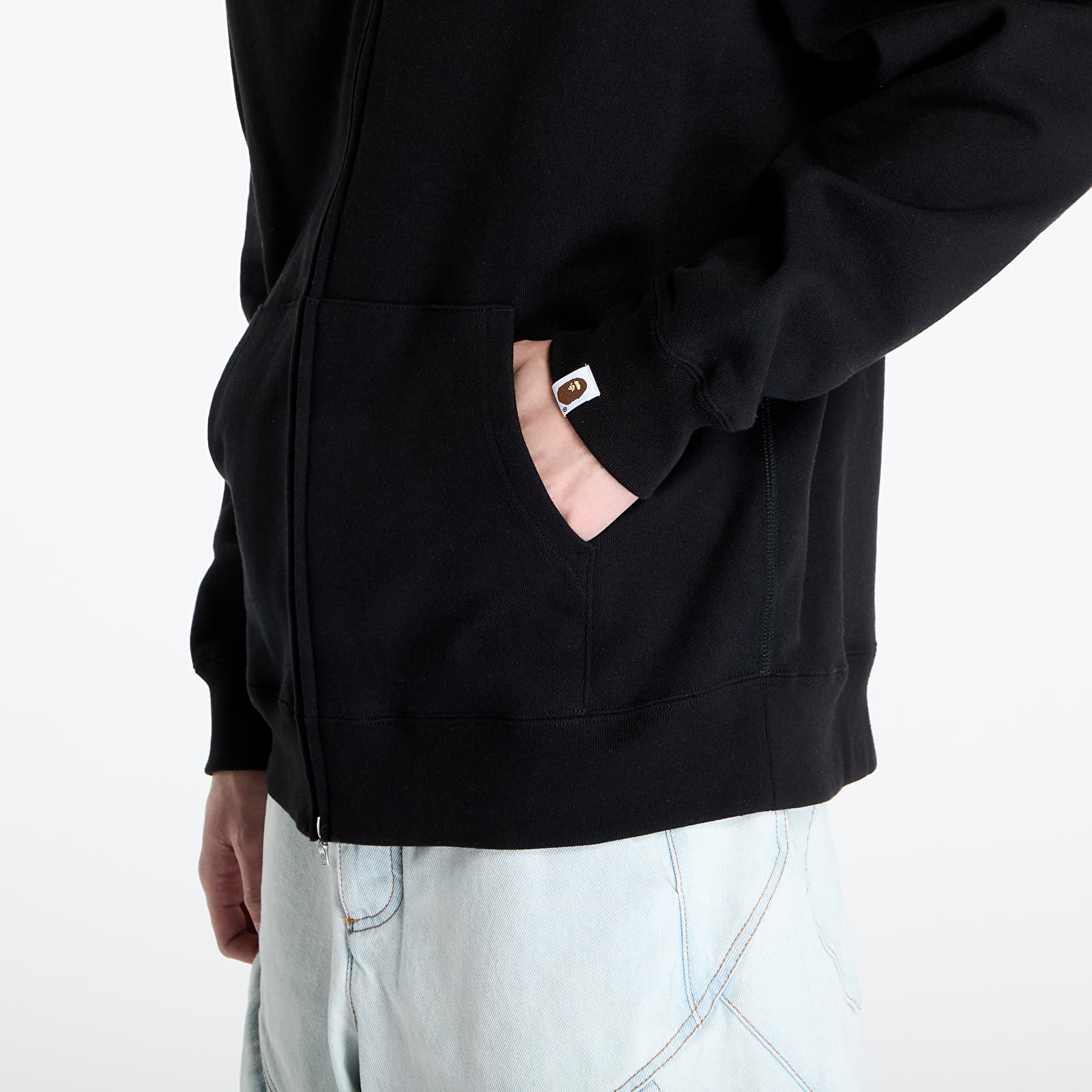 Sweatjacken und Sweatshirts A BATHING APE One Point Ape Head Shark Relaxed Fit Full Zip Hoodie M Black
