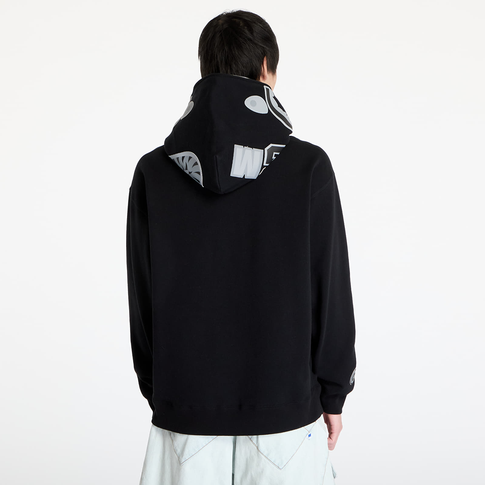 Sweatjacken und Sweatshirts A BATHING APE One Point Ape Head Shark Relaxed Fit Full Zip Hoodie M Black