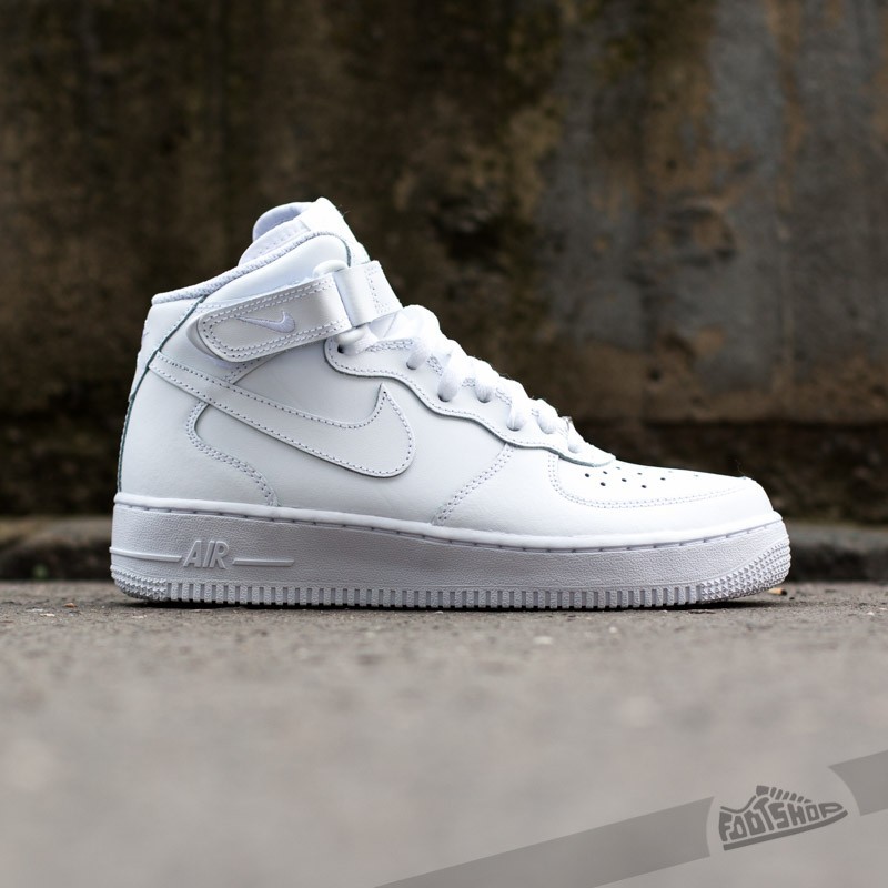 Nike Wmns Air Force 1 Mid ´07 Le White/White | Footshop