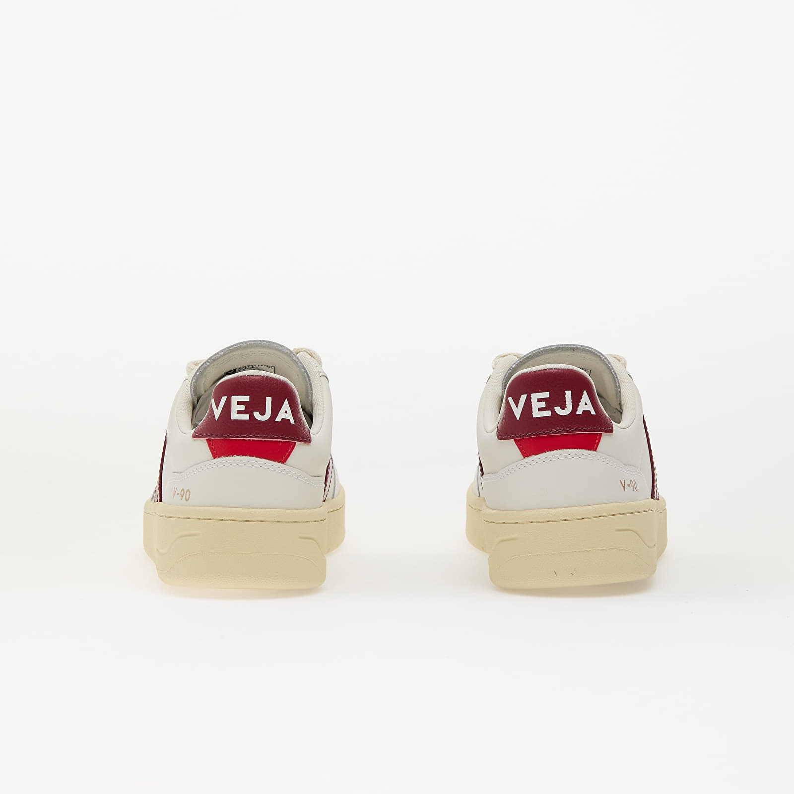 Scarpe donna Veja W V-90 O.T Leather Ex-White_Marsala