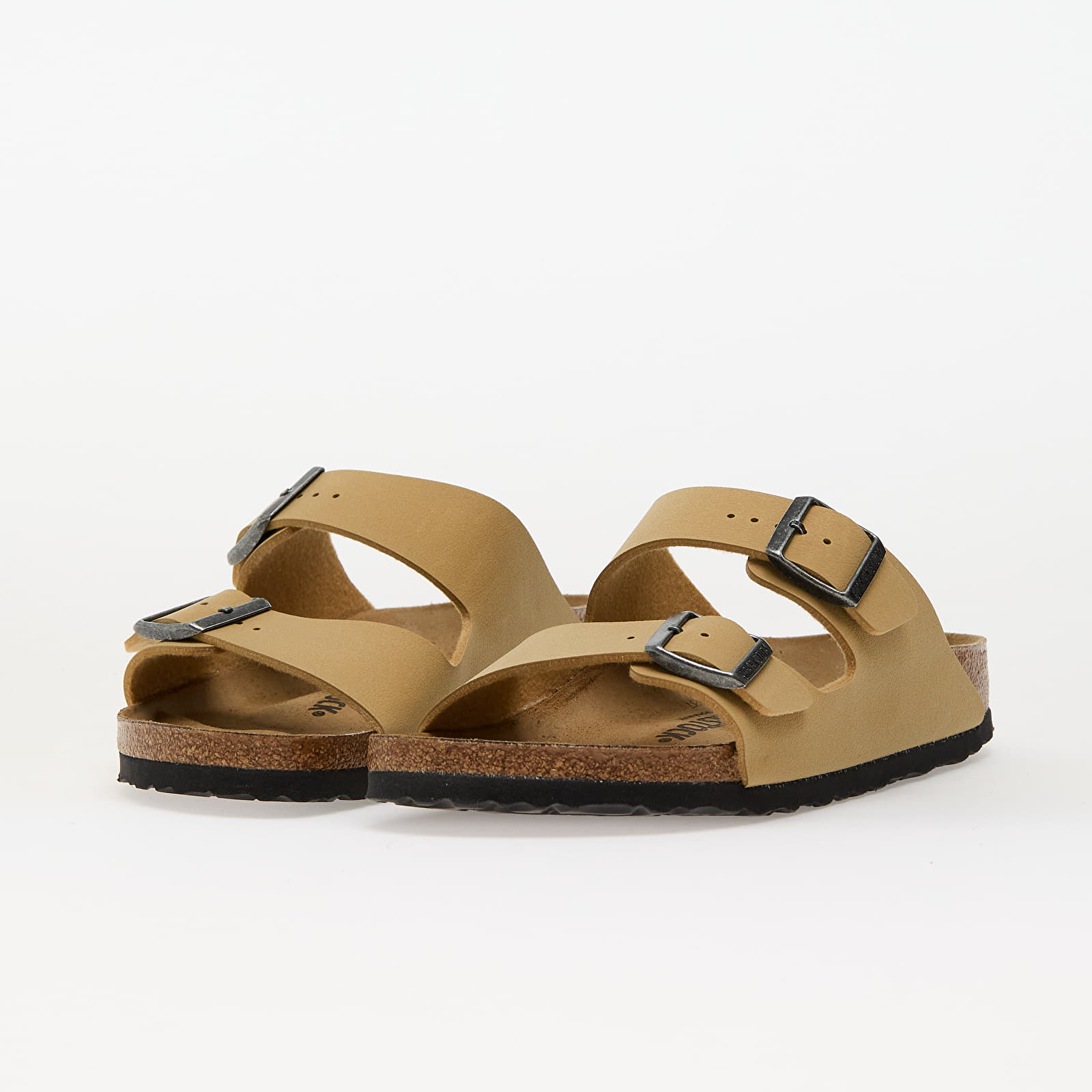 Damen Sneaker und Schuhe Birkenstock Arizona Birko-Flor Birkibuc Birkibuc Latte Cream
