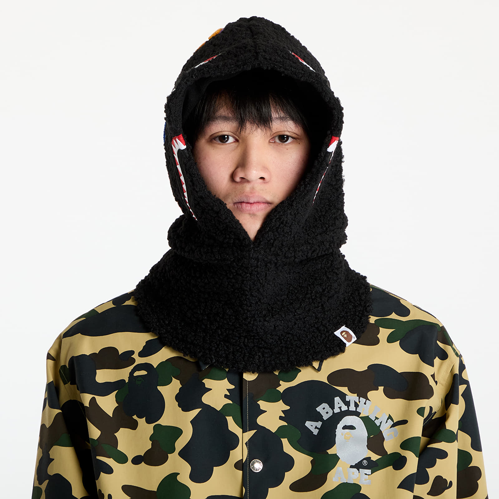 Šály A BATHING APE Shark Boa Snood L Black