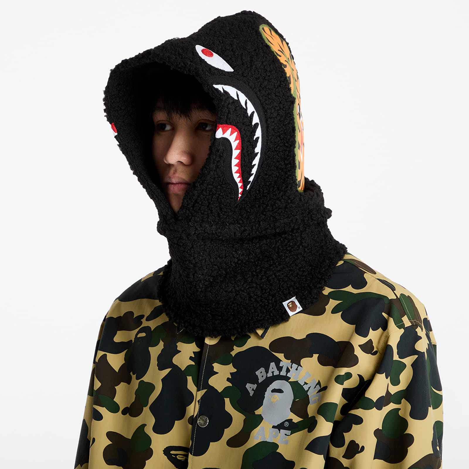 Šály A BATHING APE Shark Boa Snood L Black