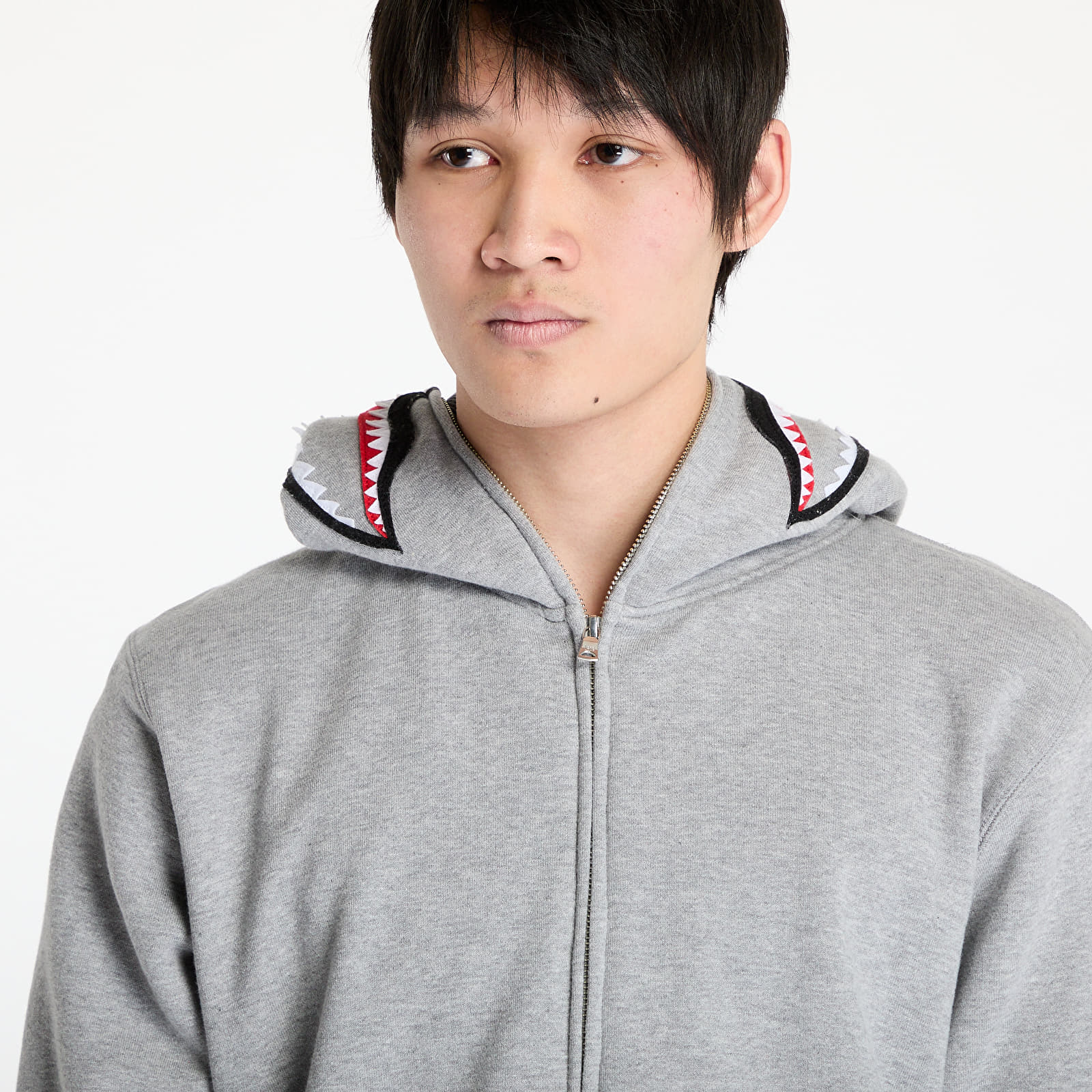 Džemperiai su gobtuvais ir džemperiai A BATHING APE 2nd Shark Full Zip UNISEX Hoodie Gray