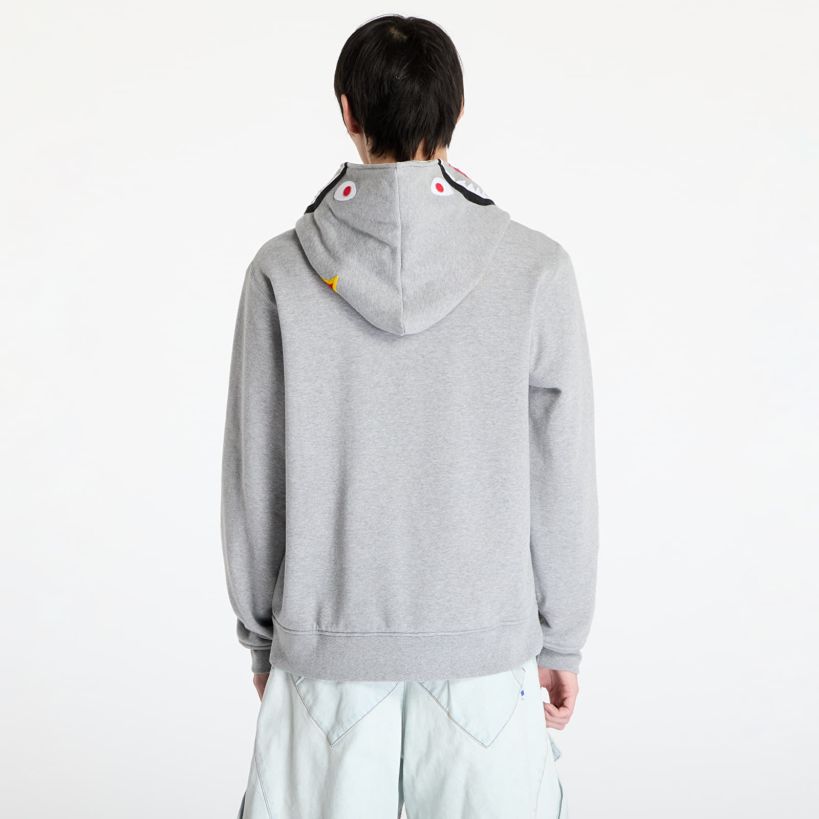 Džemperiai su gobtuvais ir džemperiai A BATHING APE 2nd Shark Full Zip UNISEX Hoodie Gray
