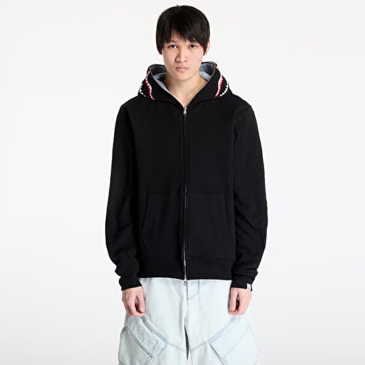 Mikina A BATHING APE 2nd Shark Full Zip UNISEX Hoodie Black