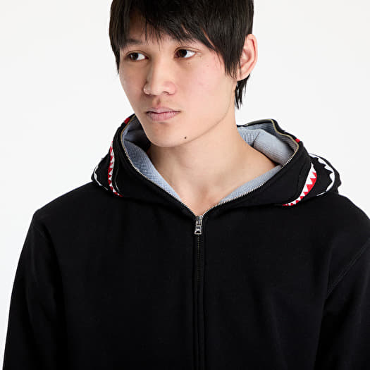 A BATHING APE 2nd Shark Full Zip UNISEX Hoodie Black | Footshop