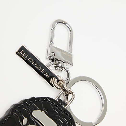 Keychains A BATHING APE Ape Head Leather Key Chain Black