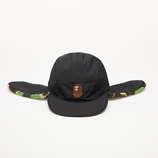 Caps A BATHING APE Abc Camo Puffy Flight Cap M Black | Footshop