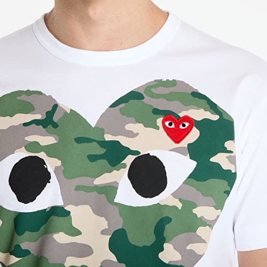 T-shirts Comme des Garçons PLAY Red Emblem Knit T-Shirt