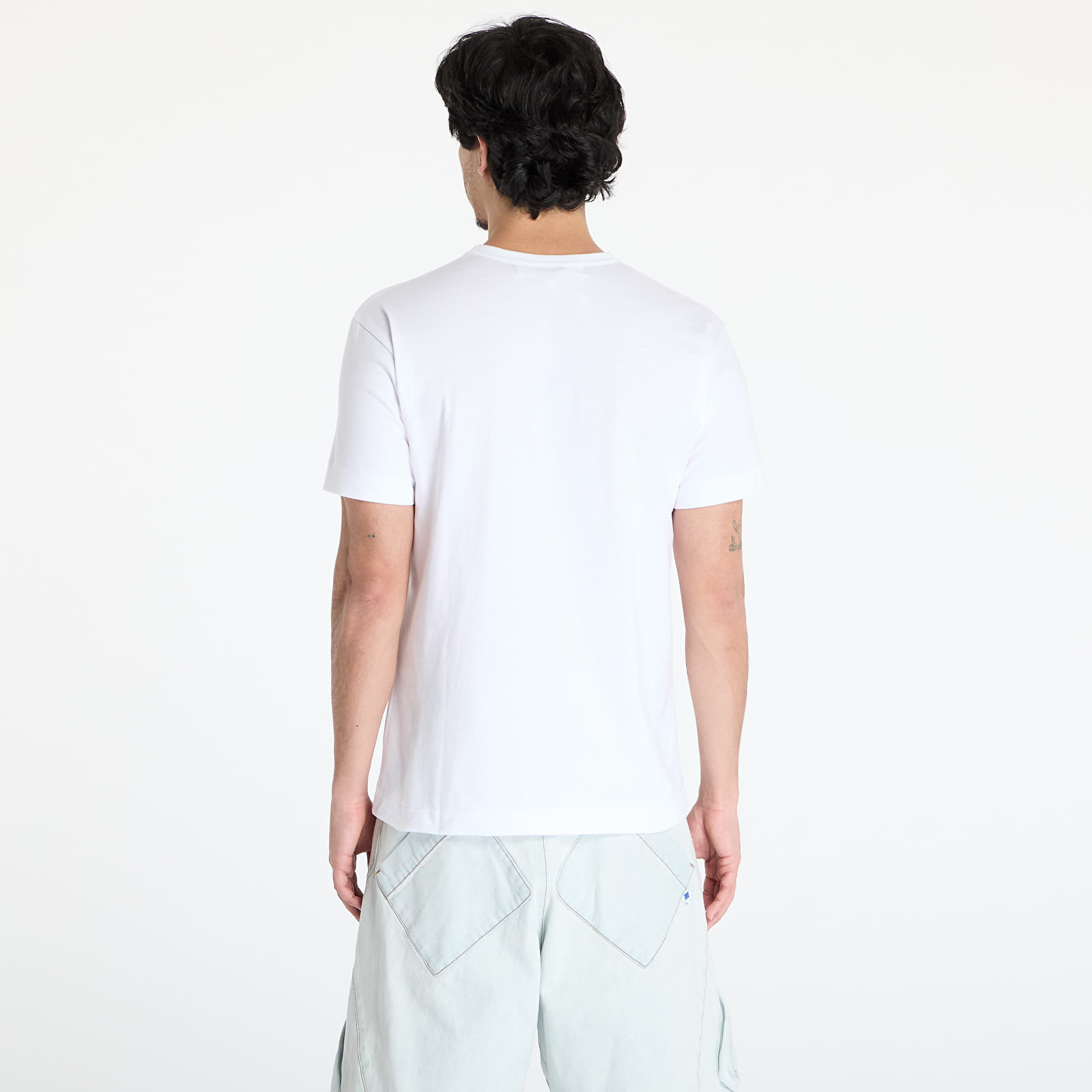 Tričká Comme des Garçons PLAY Red Emblem Knit T-Shirt UNISEX White