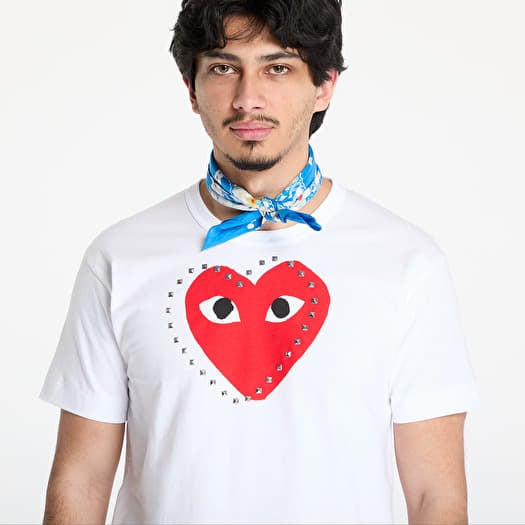 T-shirts Comme des Garçons PLAY Print Red x Black x Studc T-Shirt