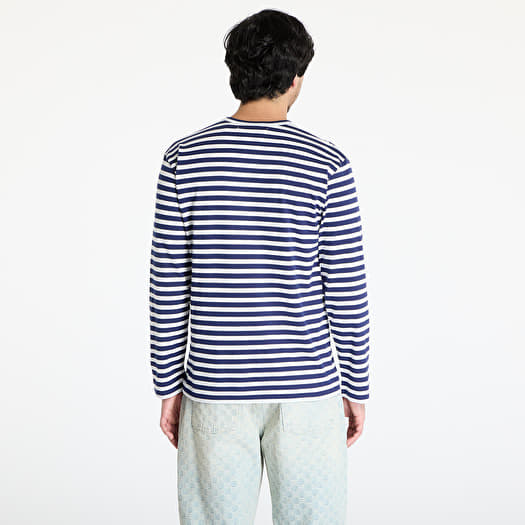 T-shirts Comme des Garçons PLAY Stripe Emblem x Metalstone Long