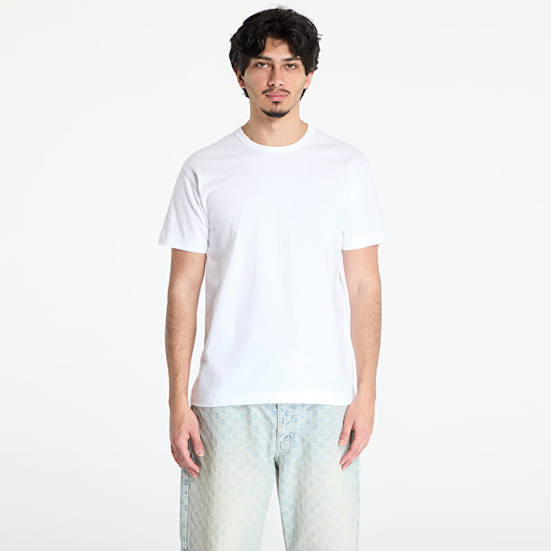 Comme des Garçons PLAY Black Emblem Knit T-Shirt UNISEX White