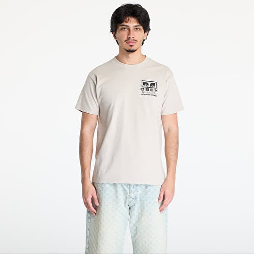Majica OBEY Permission T-Shirt Silver Grey