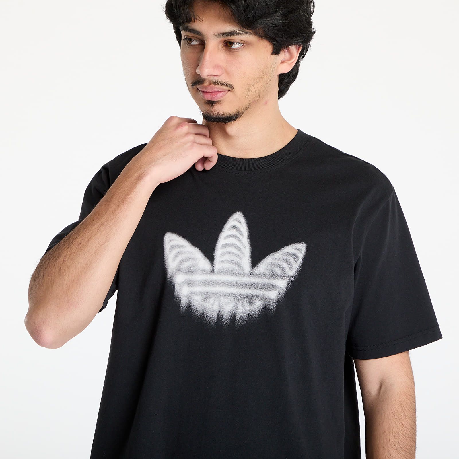 T-shirts adidas Skeleton Trefoil Tee Black/ Black