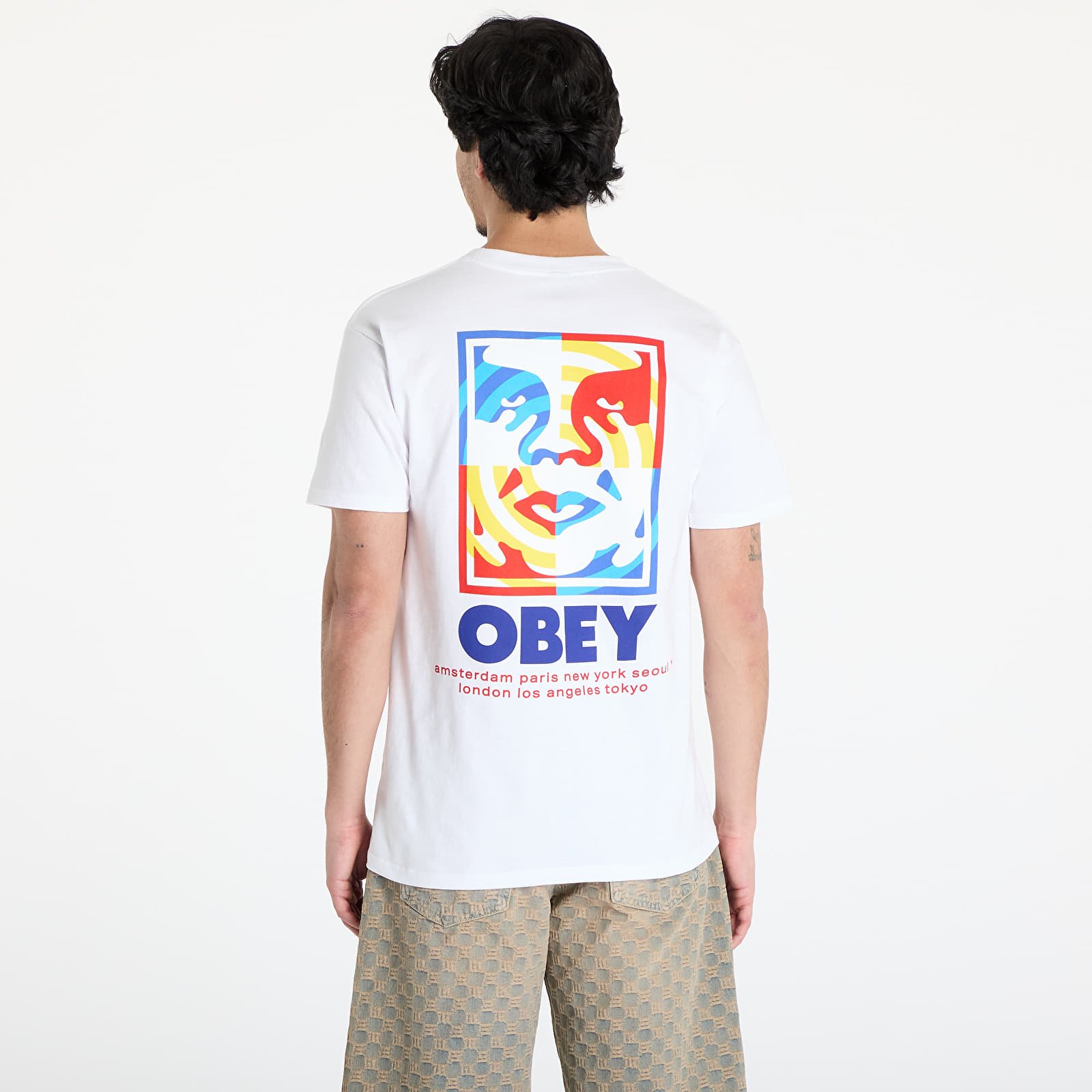T-Shirts OBEY Target Icon T-Shirt White