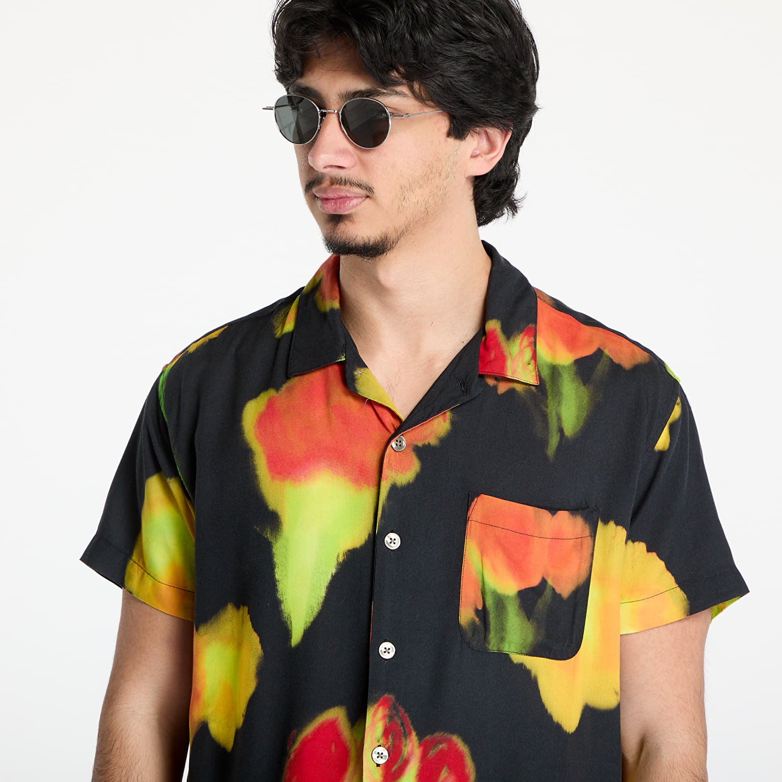 Hemden OBEY Kinney Woven Shirt Black Multi
