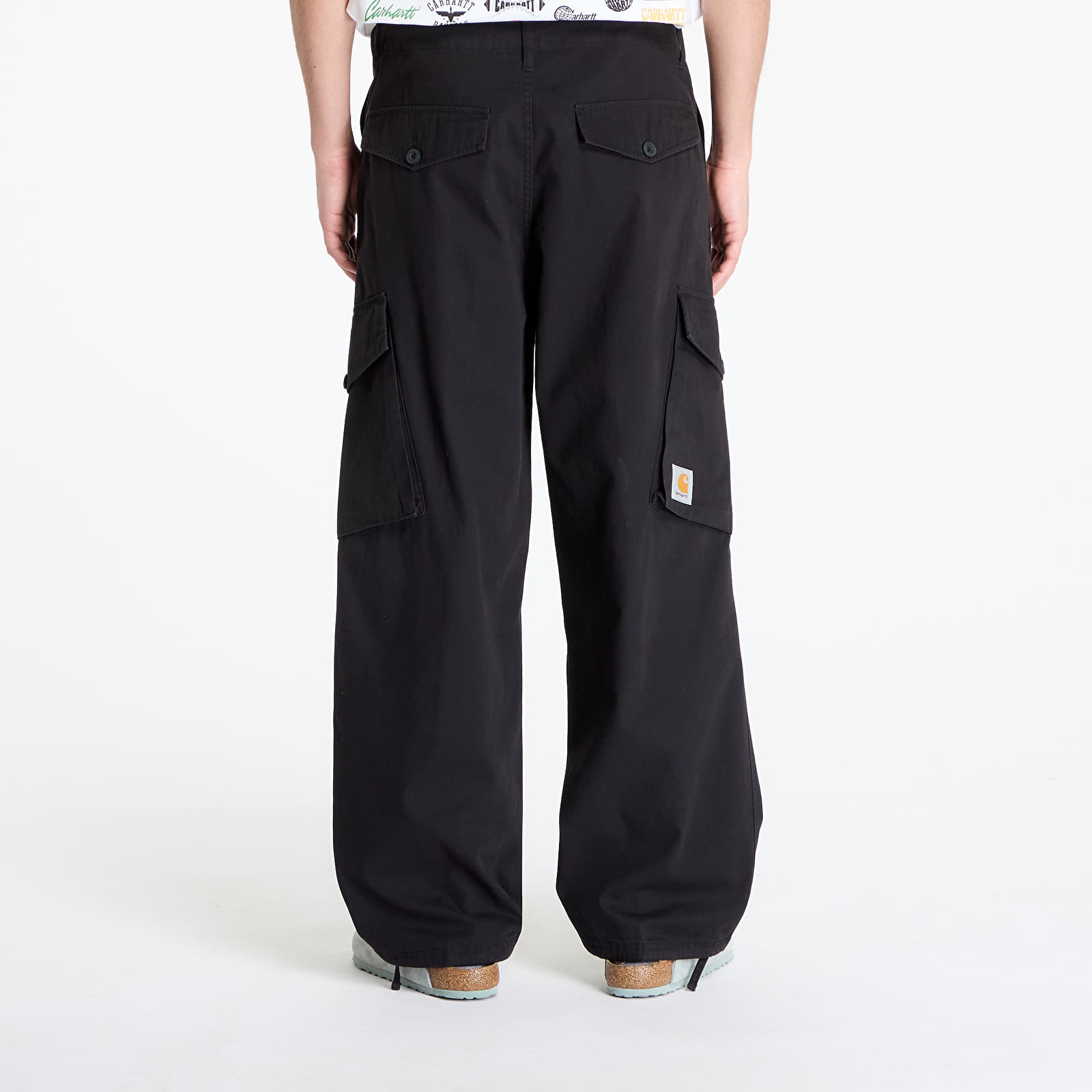 Pánské kalhoty Carhartt WIP Unit Pant Black Stone Washed