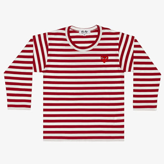 Comme des Garçons PLAY Kids Red Emblem Knit T-Shirt Red