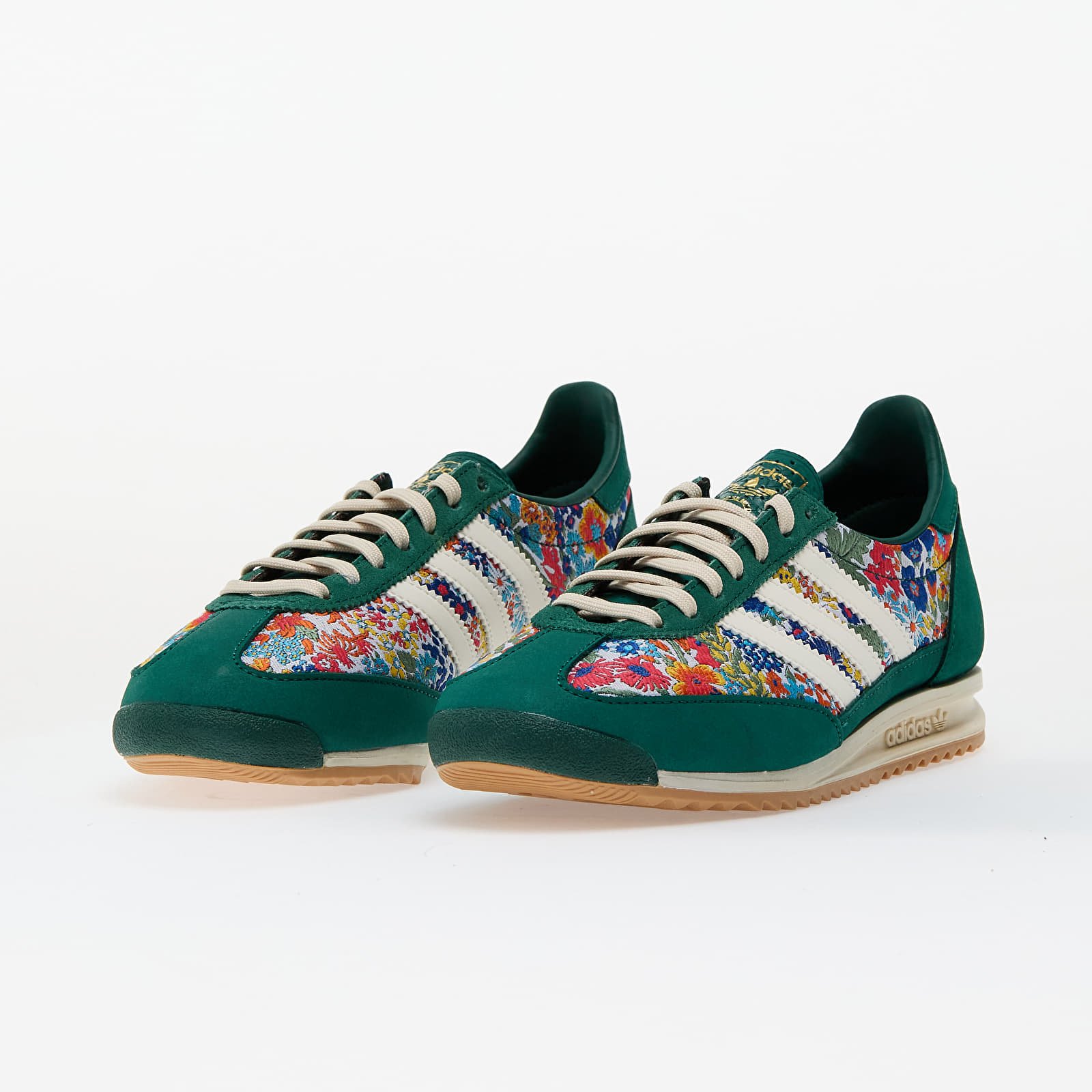 Women's shoes adidas x Liberty London SL 72 Og W Collegiate Green/ Crew White/ Gum