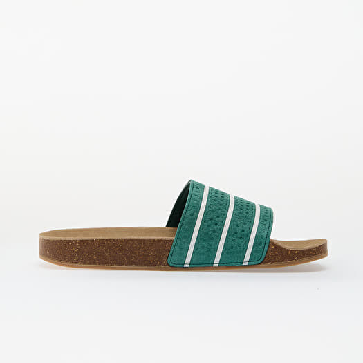 adilette green white