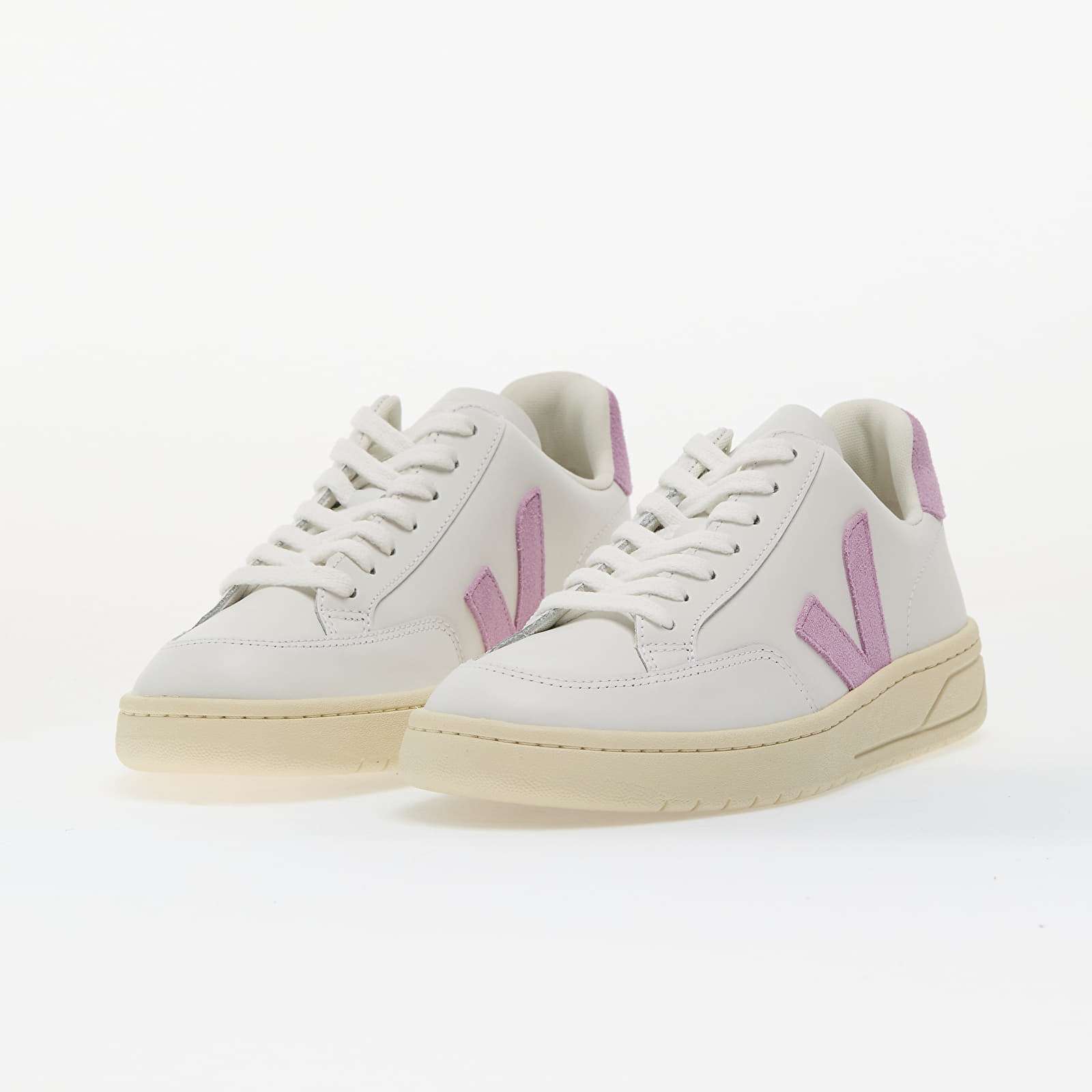 Dámské tenisky a boty Veja W V-12 Leather Extra-White_Orchid