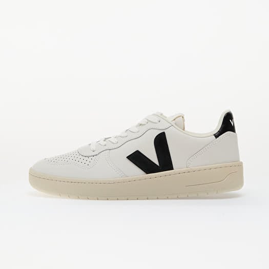 Veja V-10 Leather Ex-White_Black