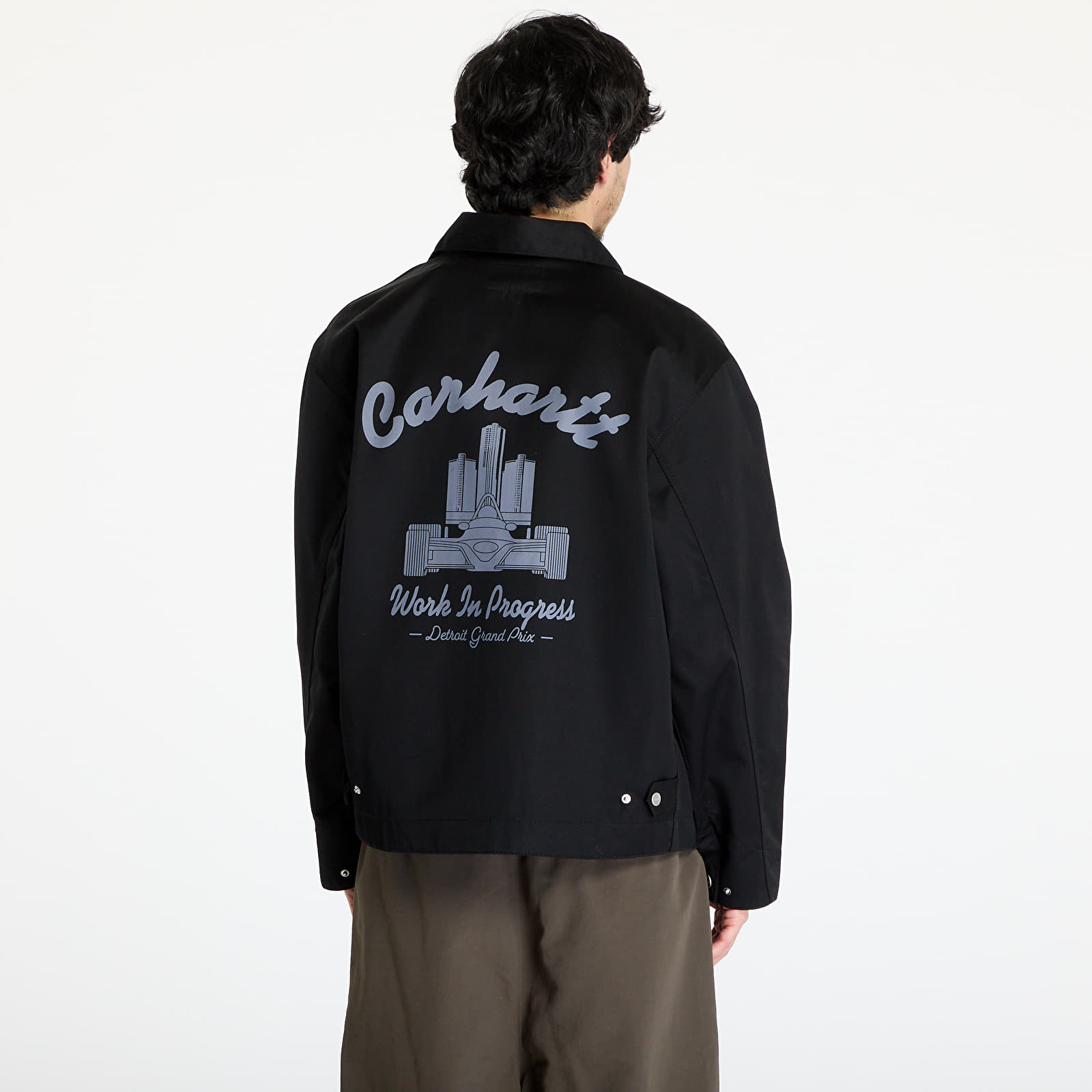 Men's jackets Carhartt WIP Racer Module Jacket UNISEX Black/ Yosemite Rigid