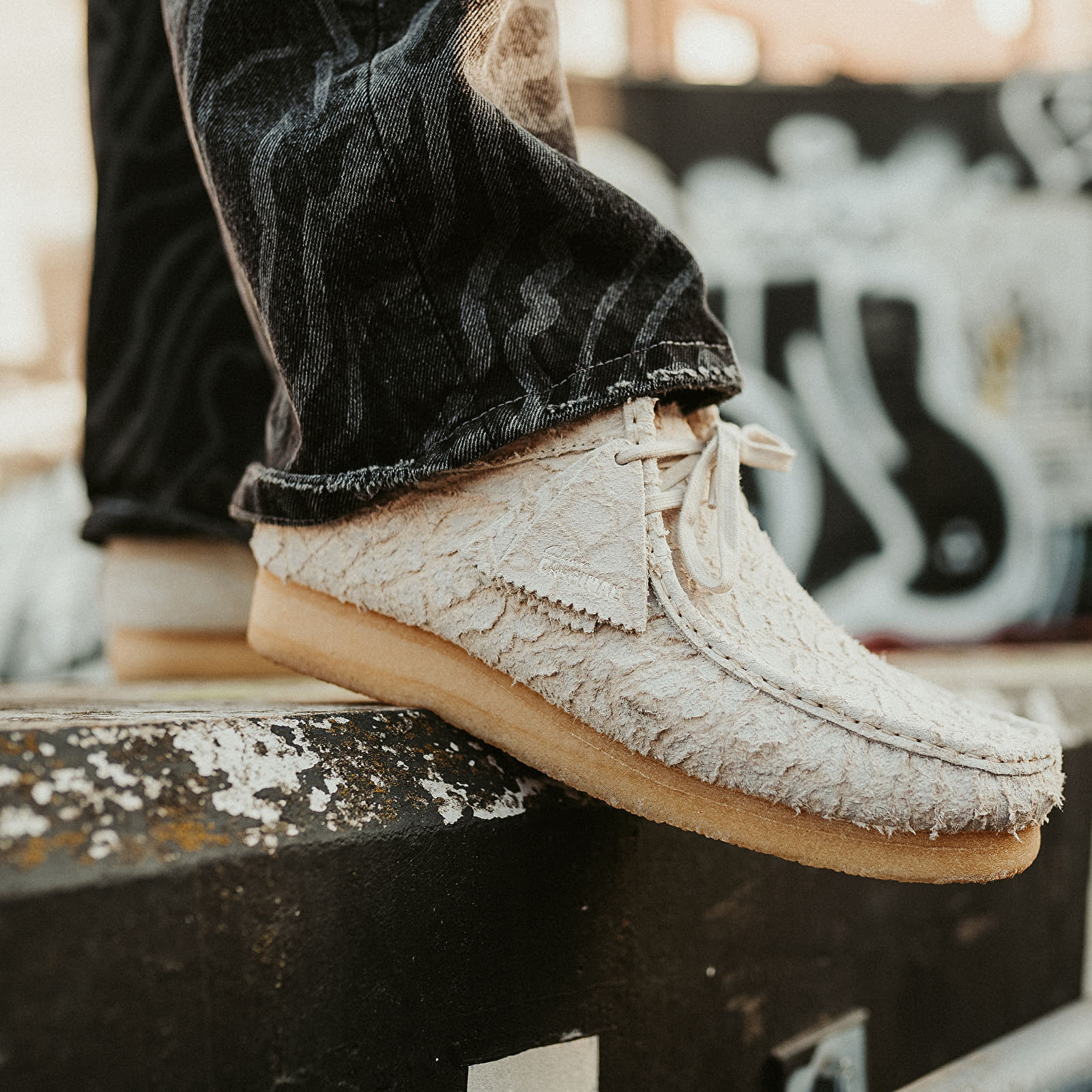 Pánské tenisky a boty Clarks Originals Wallabee Champagne Int