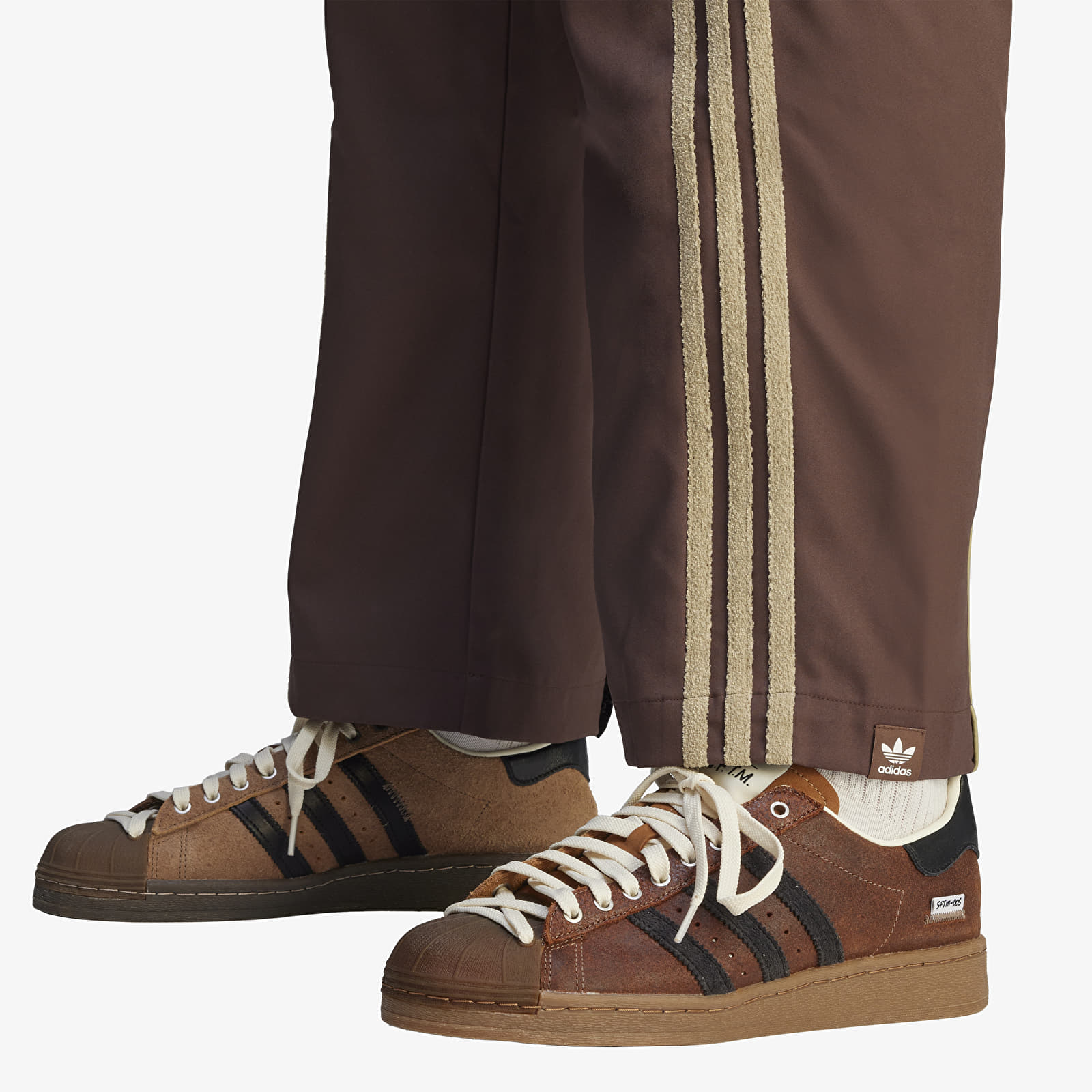 Calças de homem adidas Song For The Mute Spring Woven Pant Brown/ Brown