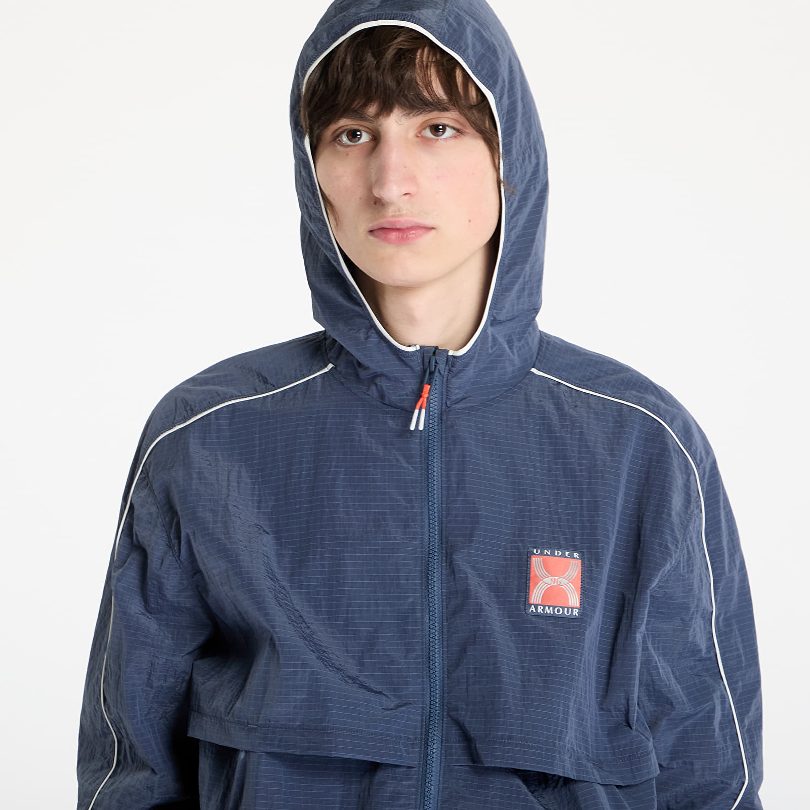 Pánské bundy Under Armour Run 96 Jacket Downpour Gray/ Anthracite