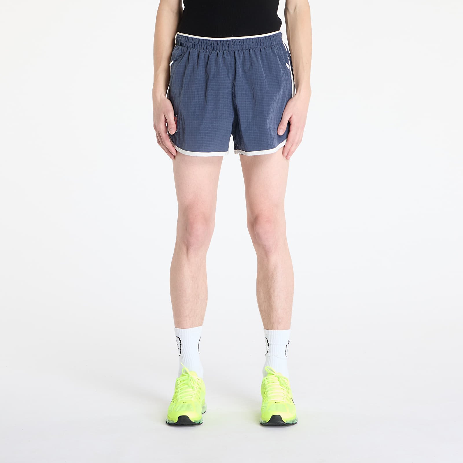 Men's shorts Under Armour Run 96 Shorts Downpour Gray/ White Quartz