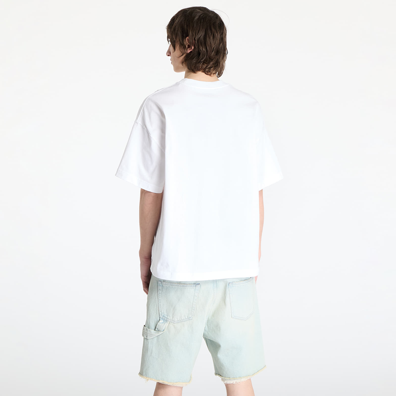 Tricouri  Carhartt WIP Shortsleeve Signature Script T-Shirt UNISEX White/ Dusty Ice