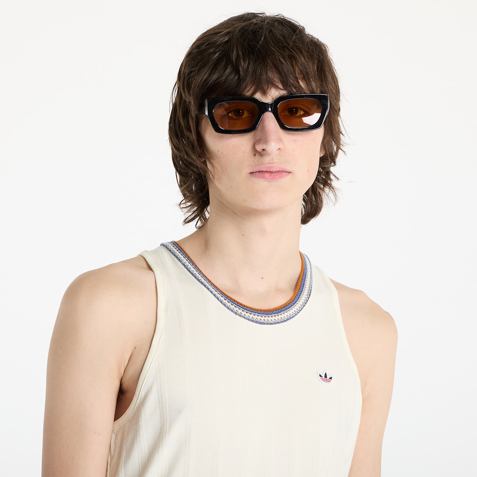 Férfi trikók adidas x Clot Rib Tank Top Cream White